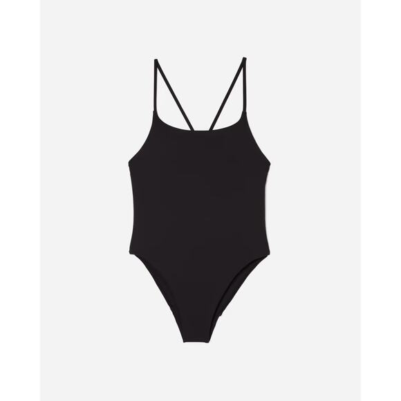 New Everlane The String One-Piece Black Swimsuit Size XS - Picture 10 of 16
